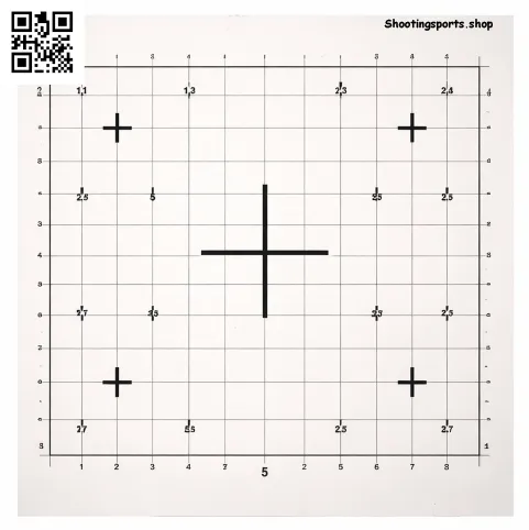 Sighting in target - Paper 14cm x 14cm
