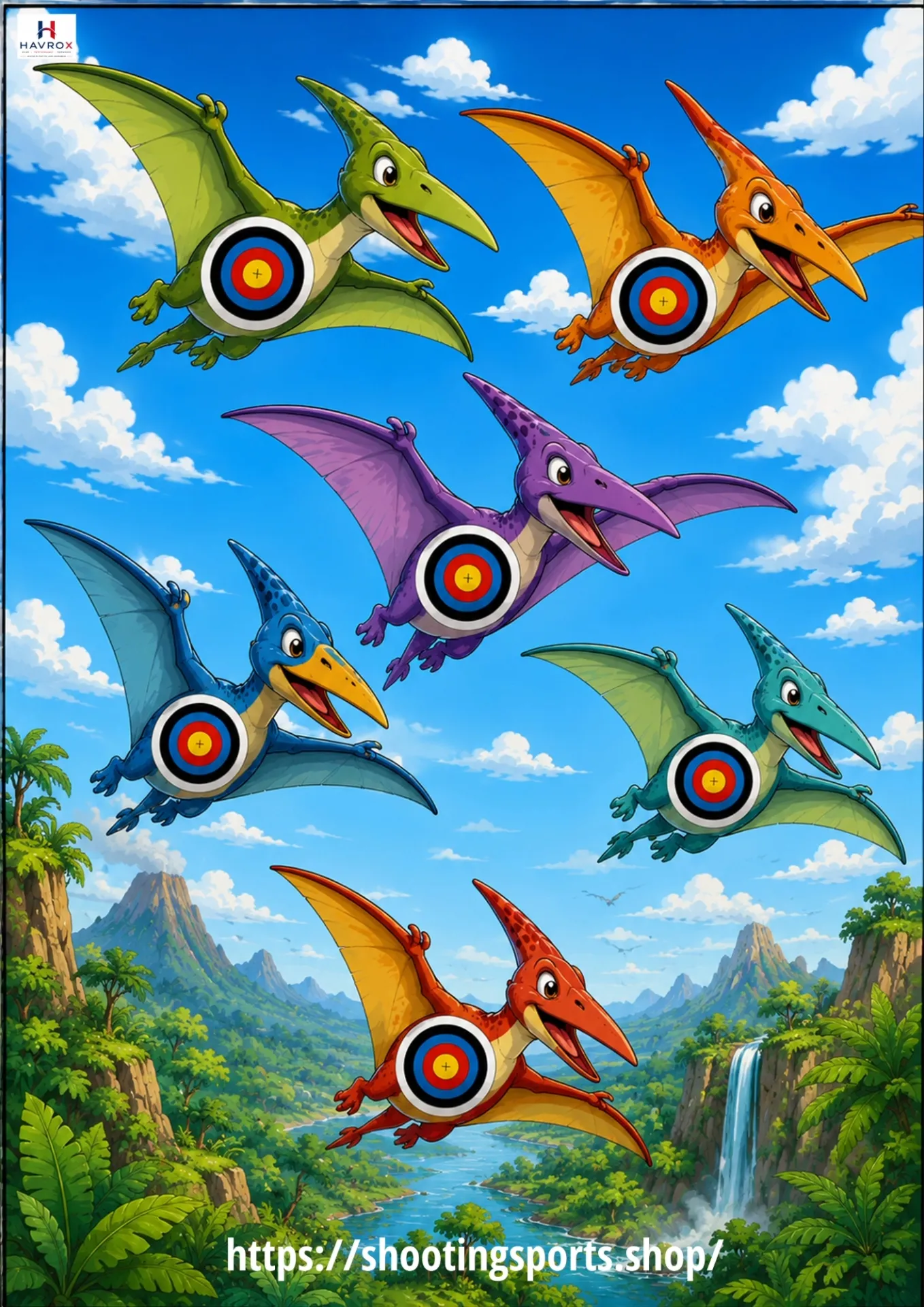 Flying Dino Targets (25)