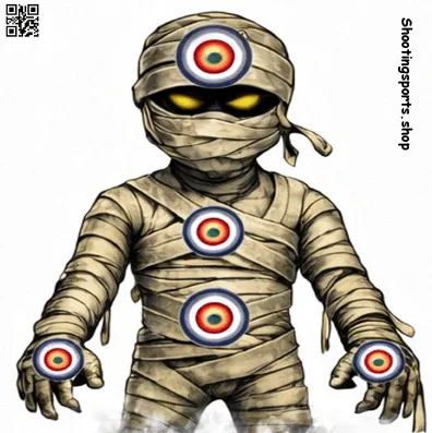 [SSSTGTV009A] Mummy Monster Targets (25, 140mm x 140mm)