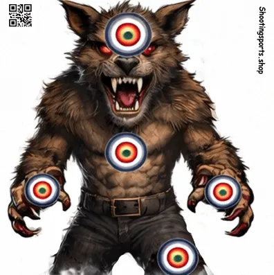 [SSSTGT0012C] Werewolf Monster - Paper 17cm x 17cm (1)
