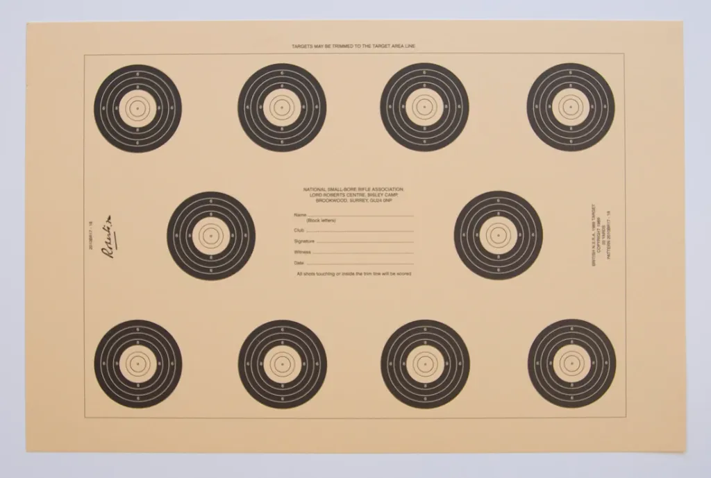 [SSSNSRA009] NSRA 20 Yard Bench Rest Target (2010 BR17-18) (1)