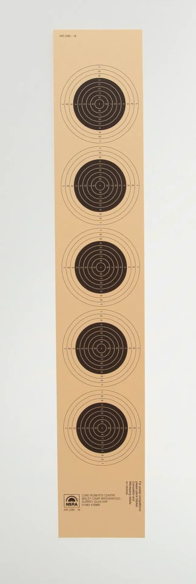 [SSSNSRA023] NSRA Air 2/89-18 (10M 5 Target Strip) (1)