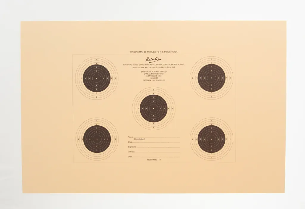 [SSSNSRA028] NSRA British Match 1989 Series (1505BM/89-18)15 Yards 5 Targets (1)
