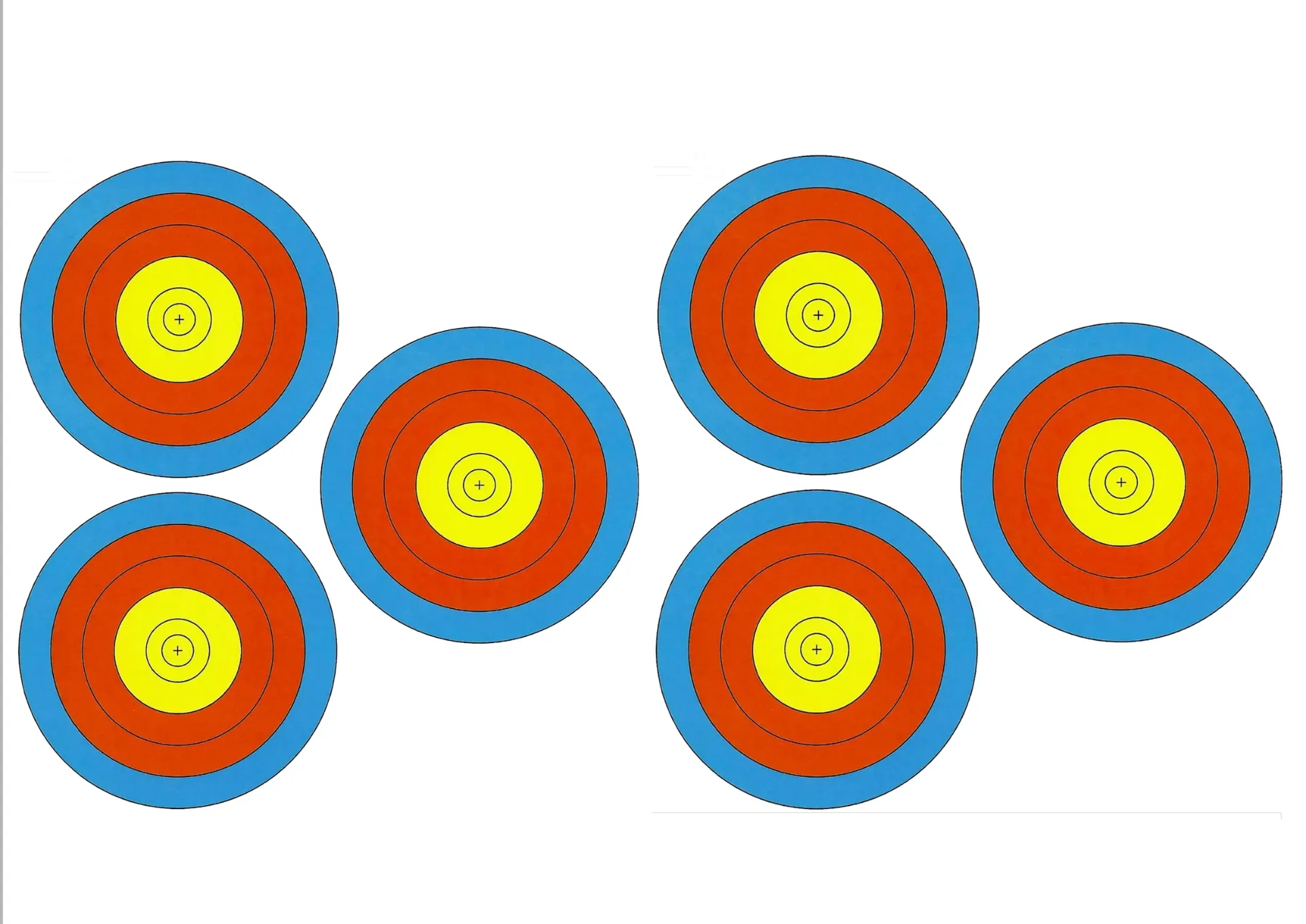 [SSSTGT0003A] Double 3 spot Targets - Paper A4 Packs (1)